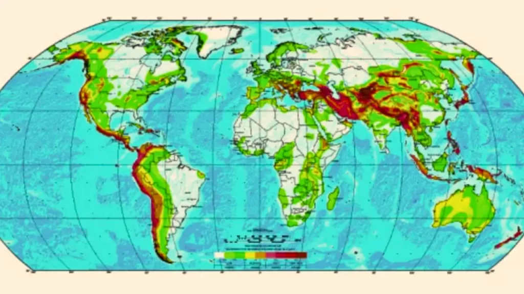 Países em áreas sísmicas
