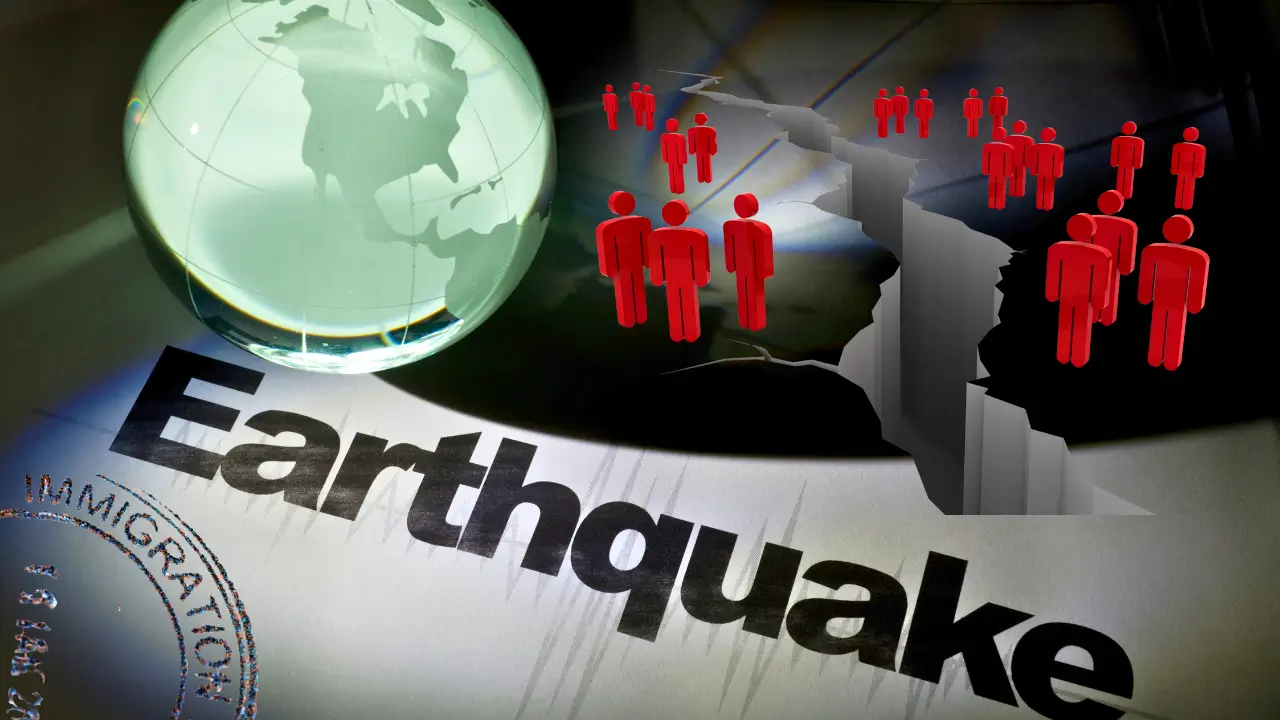terremotos e imigração