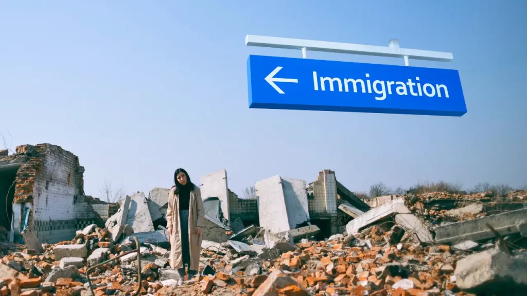 terremotos e imigração